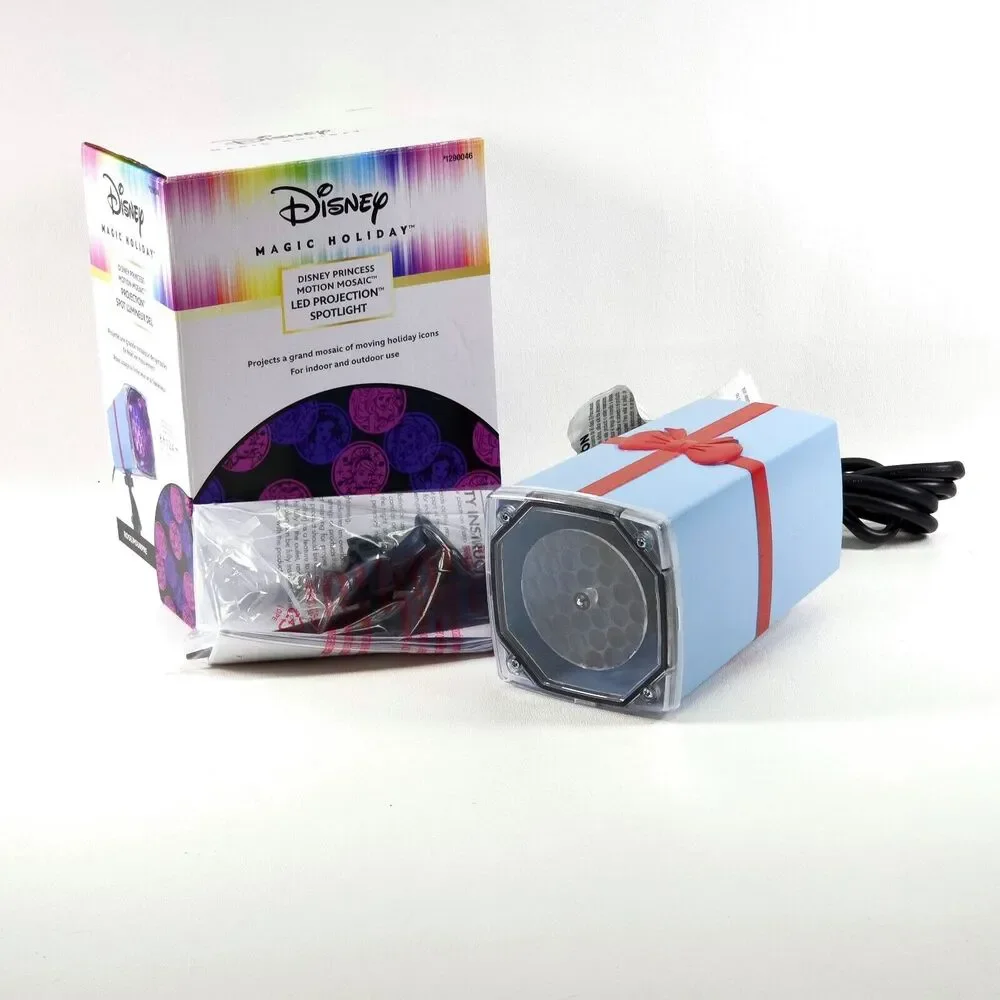 Disney Magic Holiday Princess Motion Mosaic Projection‎ Reflector LED Spotlight